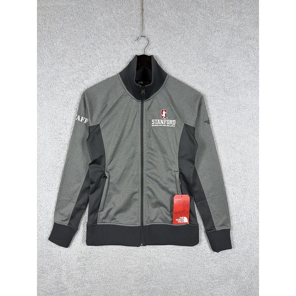 NWT The North Face Ladies Tech Full-Zip Fleece Gray Jacket Size S Stanford